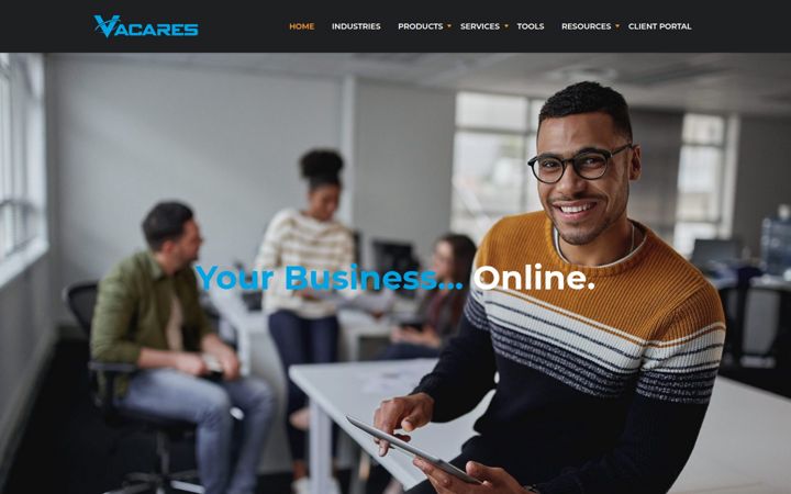 Screenshot of vacares.com