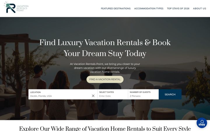 Screenshot of vacationrentalspoint.com