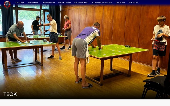 Screenshot of vacigombfoci.hu