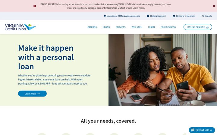 Screenshot of vacu.org