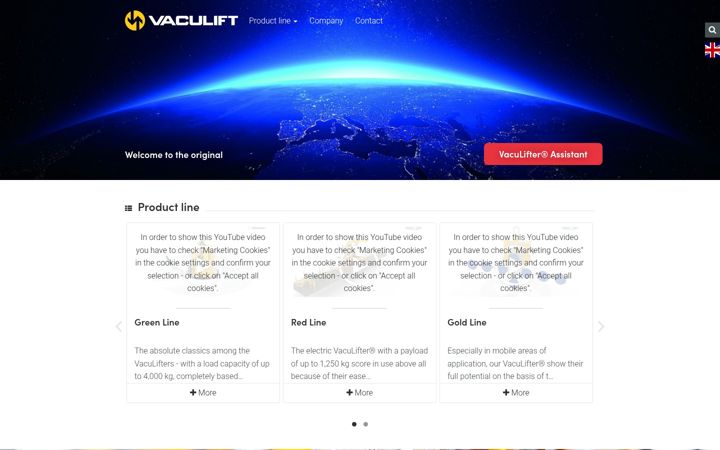Screenshot of vaculift.de