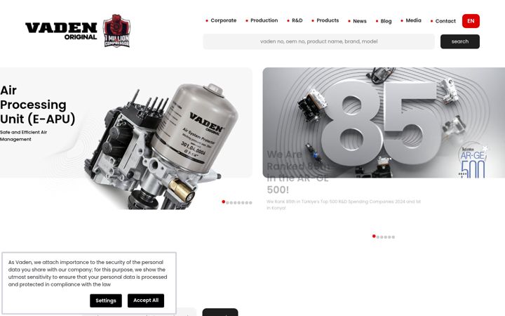 Screenshot of vadenoriginal.com