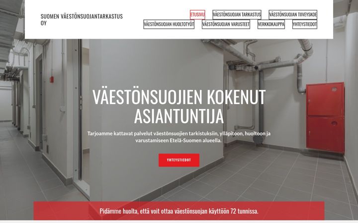 Screenshot of vaestoturva.fi