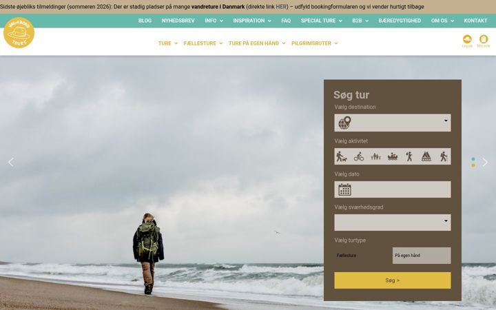 Zrzut ekranu vagabondtours.dk