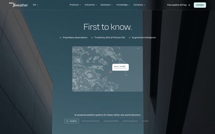 Screenshot of vaisala.io