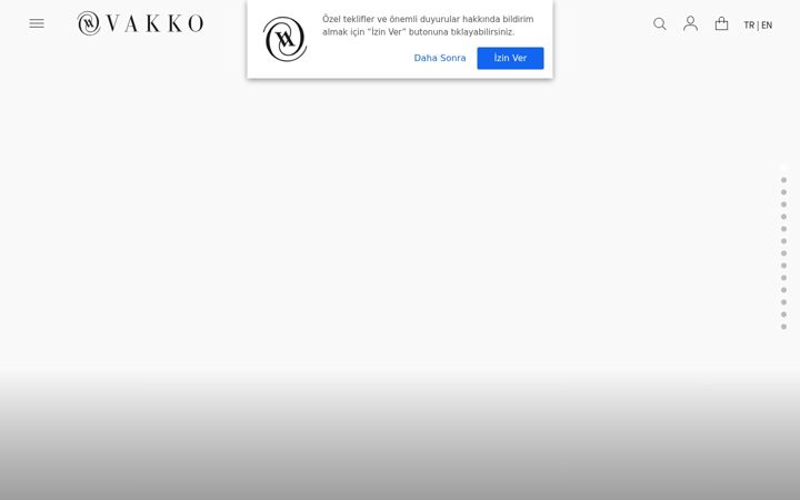 Screenshot of vakko.com