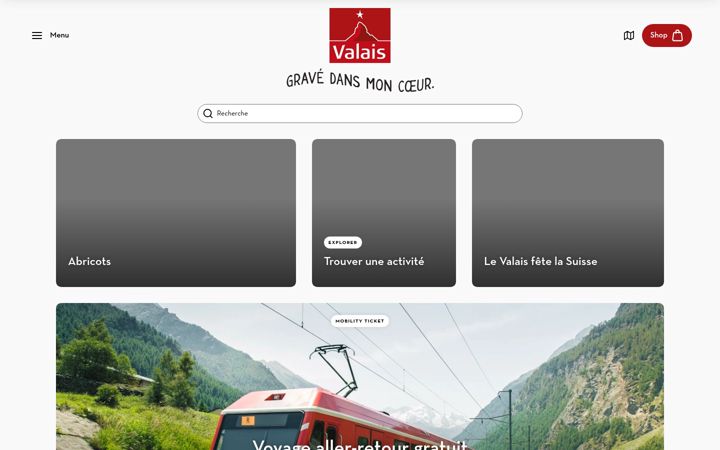 Screenshot of valais.ch
