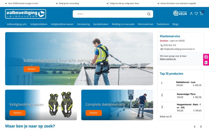 Skjermbilde av valbeveiliging-leverancier.nl