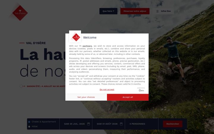 Screenshot of valdisere.com