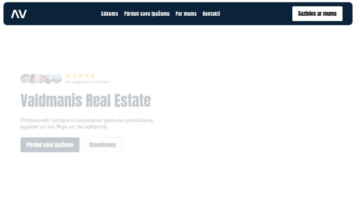 Screenshot of valdmanisre.com