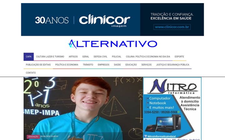 Screenshot of valealternativo.com.br