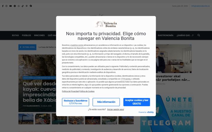 Screenshot of valenciabonita.es