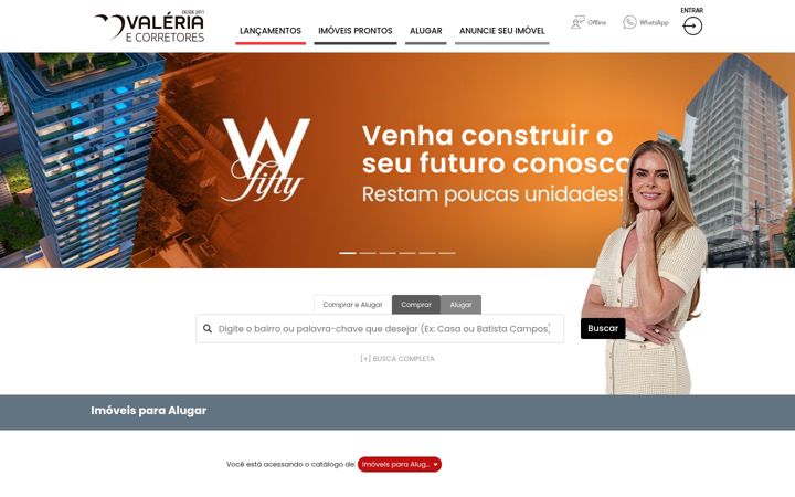 Zrzut ekranu valeriaecorretores.com.br