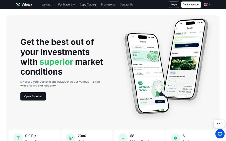 Screenshot of valetax.com