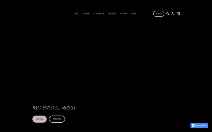 Screenshot of valhallabeardandbody.net