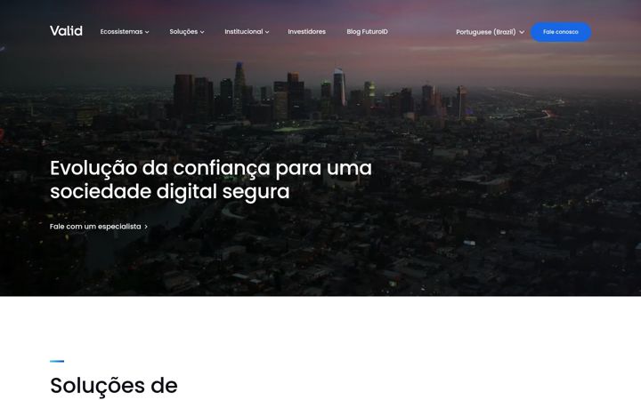 Screenshot of valid.com