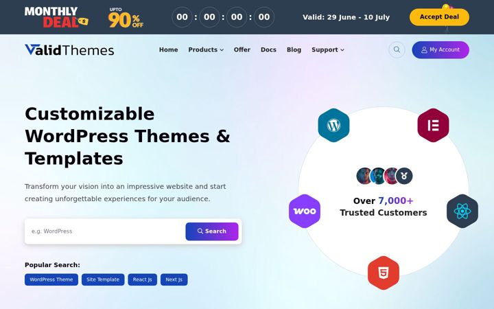 Screenshot of validthemes.net
