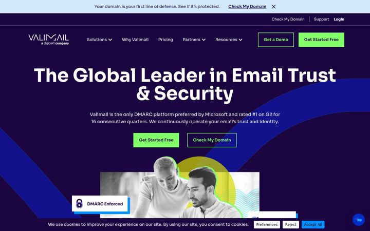 Screenshot of valimail.com