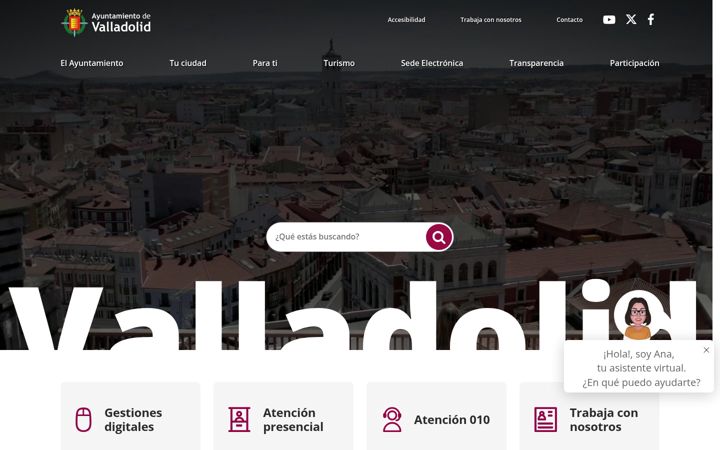 Screenshot di valladolid.es