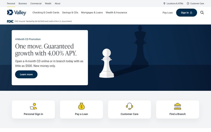 Screenshot of valley.com
