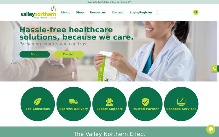 Screenshot of valleynorthern.com