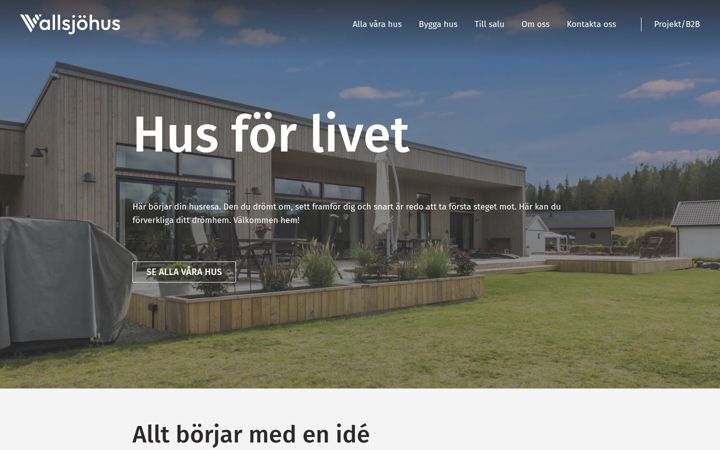 Snímek obrazovky vallsjohus.se