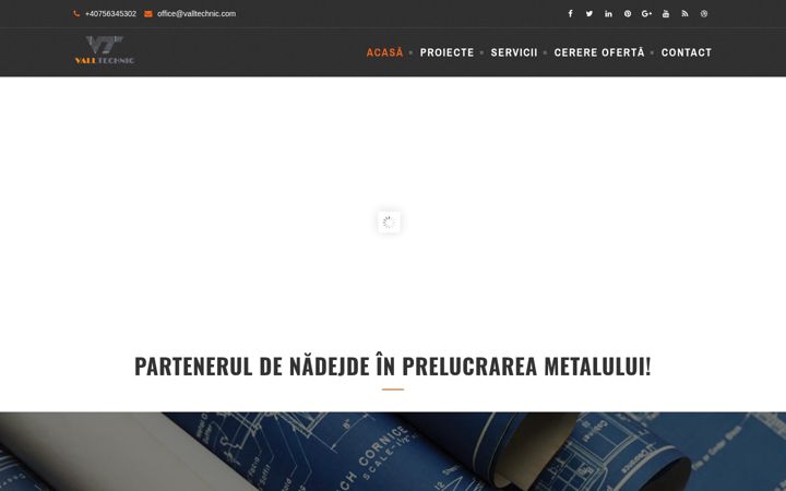Kuvakaappaus sivustosta valltechnic.com