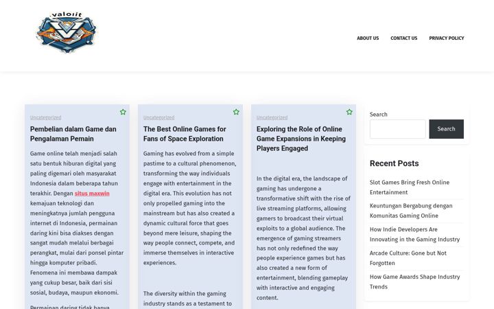 Screenshot of valoit.net