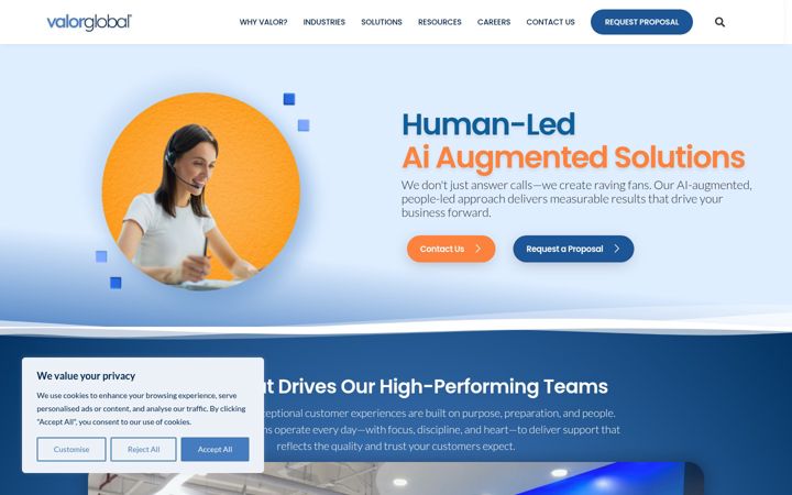Screenshot of valorglobal.com