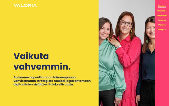 Skjermbilde av valoria.fi