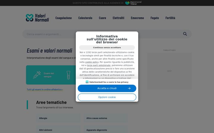 Screenshot of valorinormali.com