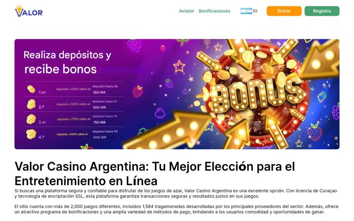 Screenshot of valormovil.com