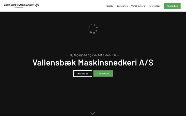 Screenshot von vama-as.dk