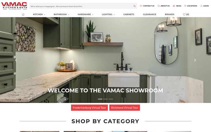 Screenshot ta' vamacshowroom.com