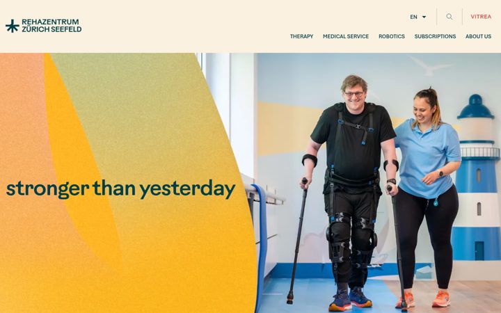 Skjámynd af vamed-rehazentrum.ch