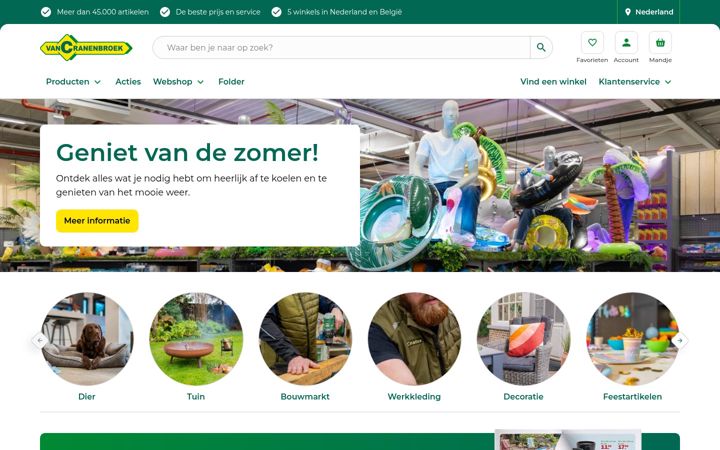 Screenshot of vancranenbroek.com