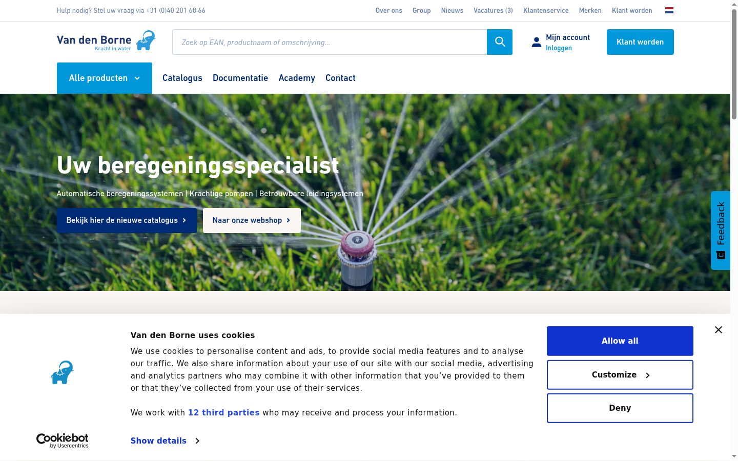 Kuvakaappaus suostumusbannerista, joka näytettiin ennen mitään vuorovaikutusta