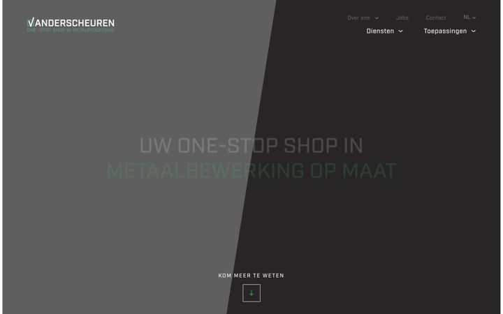 Screenshot of vanderscheuren.be