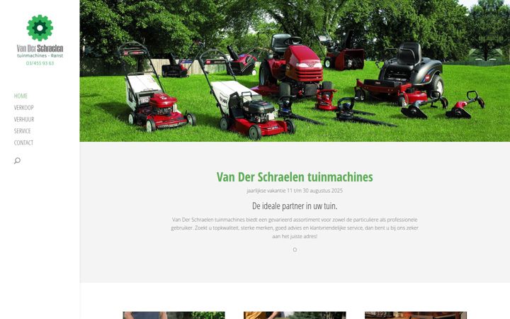 Screenshot stránky vanderschraelen.be