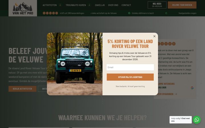 Screenshot of vanhetpad.com