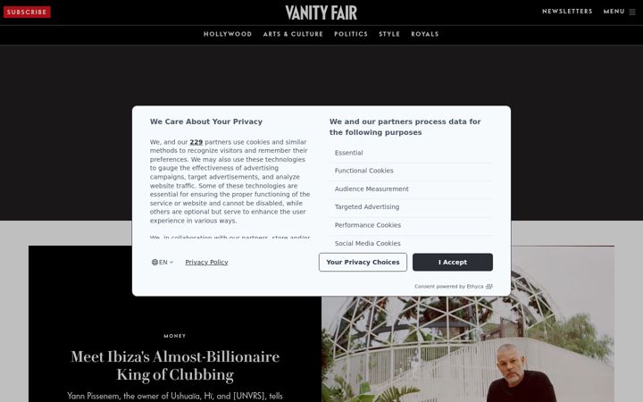 Snímek obrazovky vanityfair.com