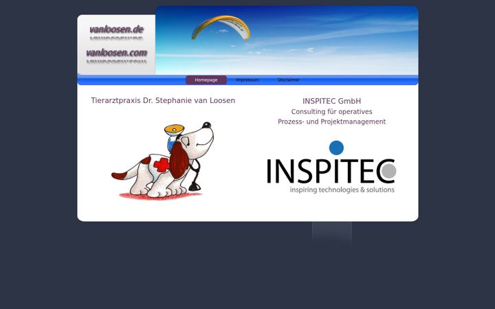 Screenshot of vanloosen.de