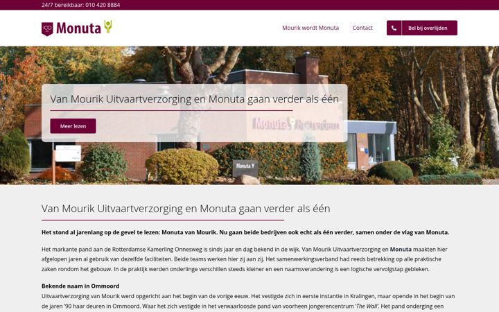 Zrzut ekranu vanmourikuitvaart.nl