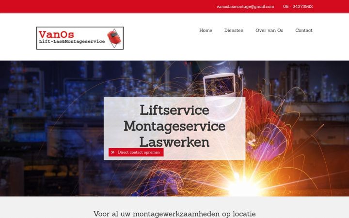 Screenshot of vanos-montage.nl