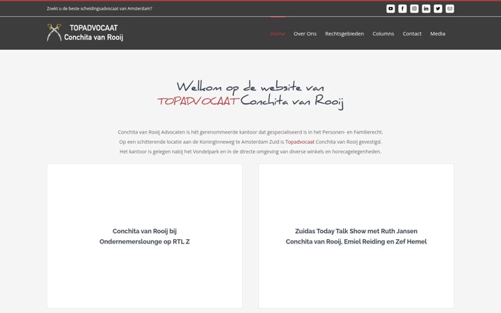 Snímek obrazovky vanrooijadvocaat.nl