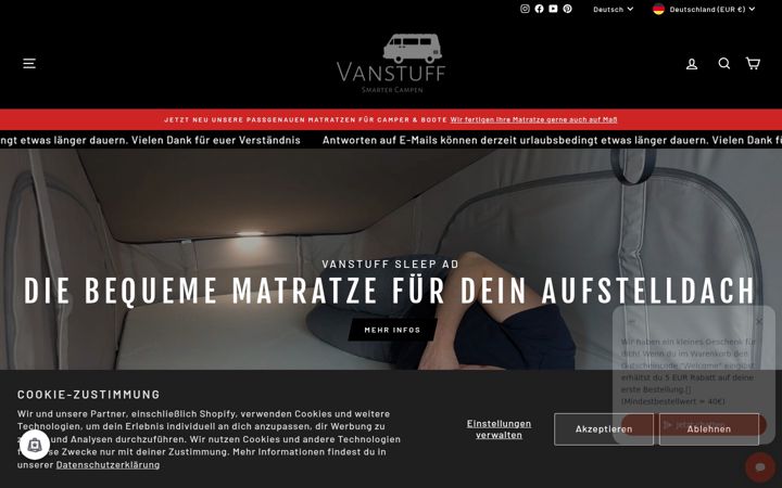 Screenshot of vanstuff.de