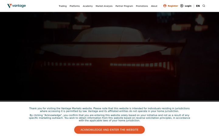 Screenshot of vantage-markets.com