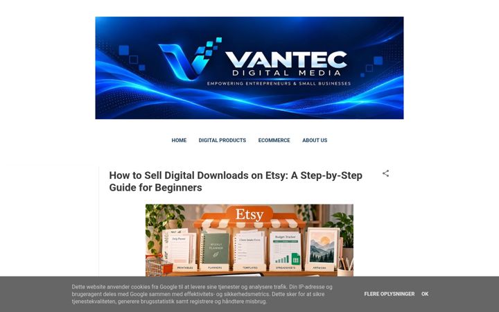 Screenshot of vantecdigital.com