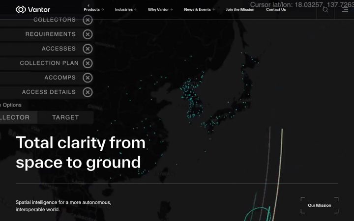 Screenshot of vantor.com