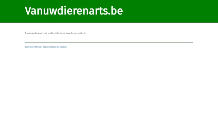 Screenshot di vanuwdierenarts.be